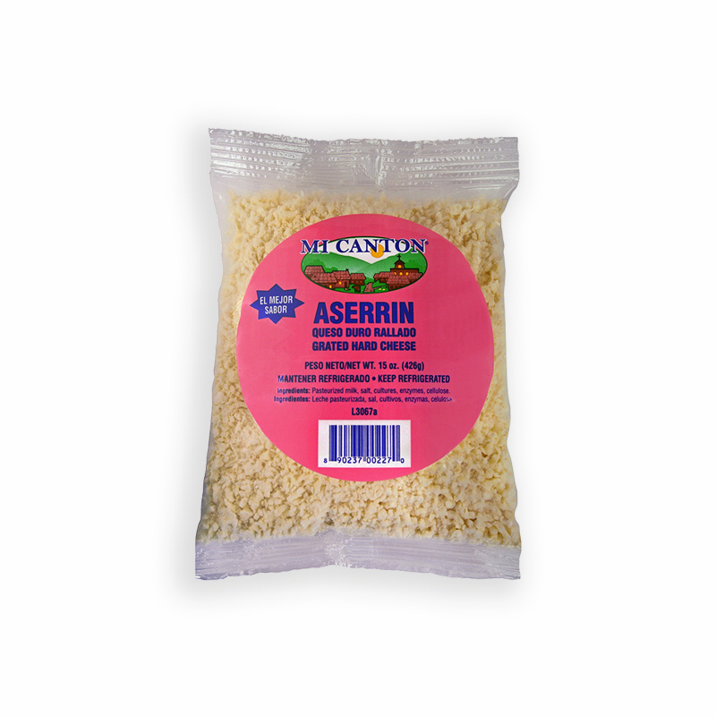 MI CANTON<br />
ASERRÍN - QUESO DURO RALLADO<br />
12 X 15 oz (426g)