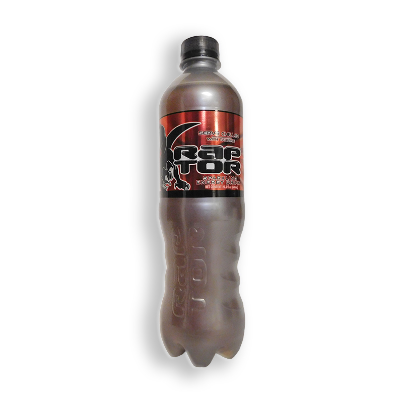 RAPTOR<br />
ENERGY DRINK - BOTTLE<br />
12 X 600 mL (20 FL oz)