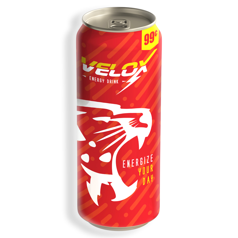 VELOX<br />
BEBIDA ENERGIZANTE SABOR REGULAR<br />
24 x 500mL (16.907 fl.oz.)