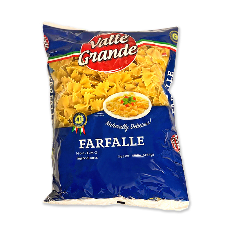 VALLE GRANDE<br />
FARFALLE<br />
20 X 16 oz (454g)