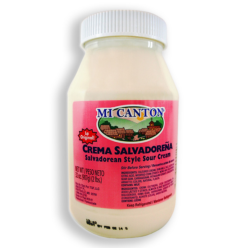 MI CANTON<br />
CREMA SALVADOREÑA<br />
6 X 32 oz (907g)