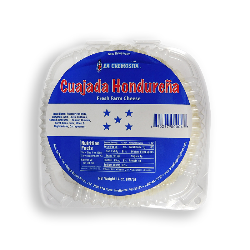 LA CREMOSITA<br />
HONDURAN FRESH FARM CHEESE<br />
6 X 12 oz (397g)