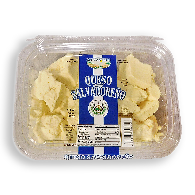 MI CANTON<br />
SALVADORAN CRUMBLING HARD CHEESE<br />
12  X 14 oz (397.25g)