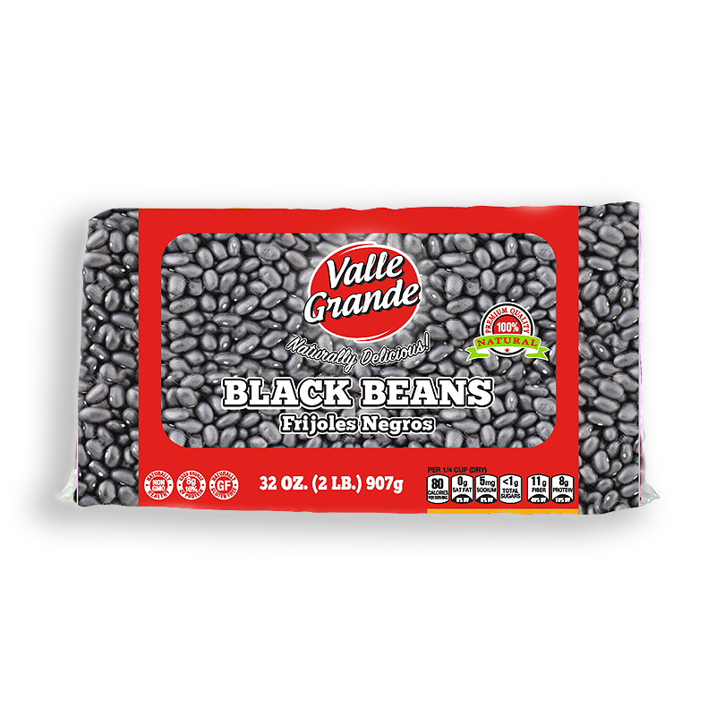 VALLE GRANDE<br />
BLACK BEANS<br />
12 X 32 oz (907g) 2 lb