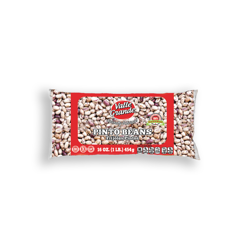 VALLE GRANDE<br />
FRIJOLES PINTO<br />
24 X 16 oz (454g) 1 lb