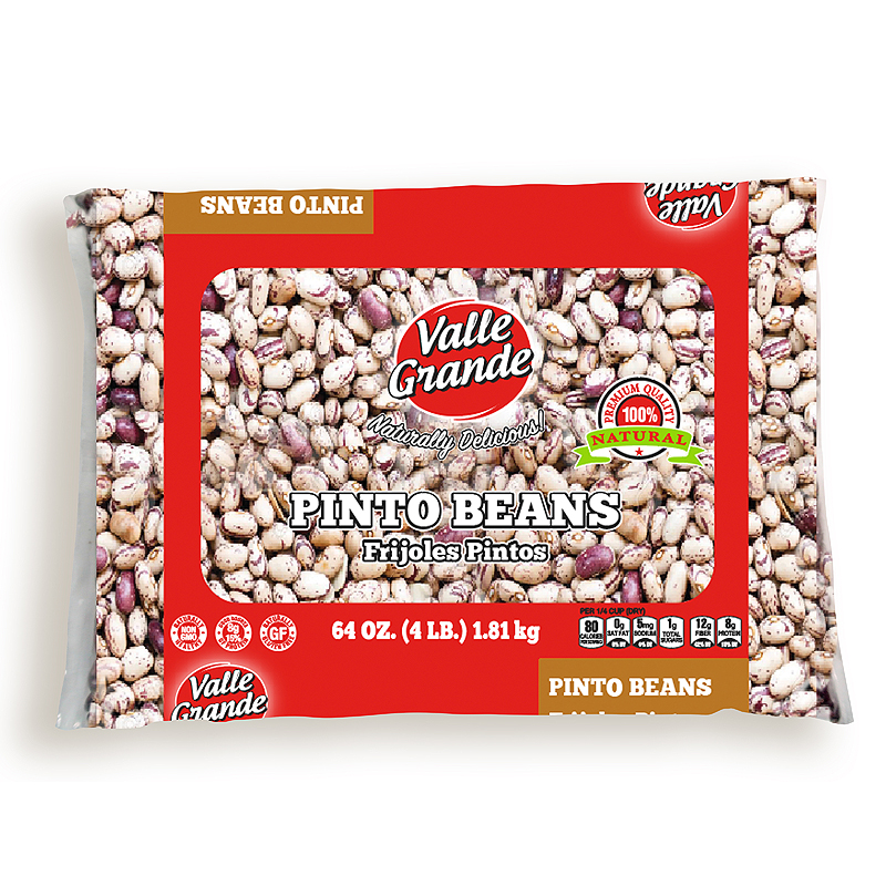 VALLE GRANDE<br />
FRIJOLES PINTO<br />
6 X 64 oz (1.81kg) 4 lb