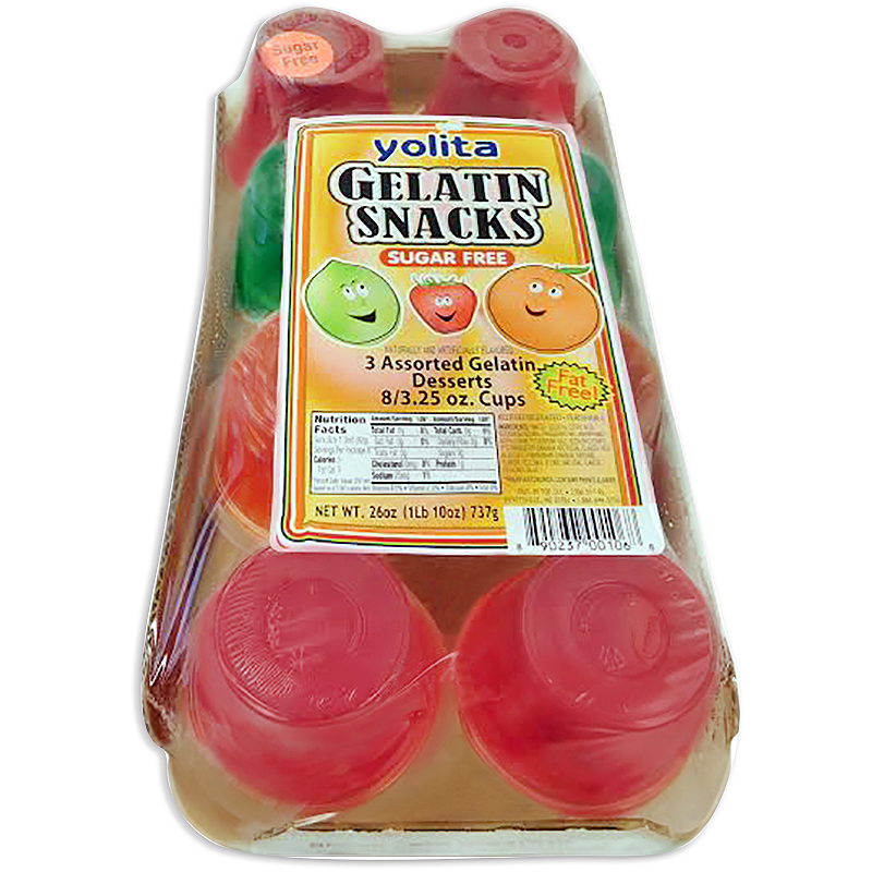 YOLITA<br />
GELATINA SIN AZÚCAR SABORES VARIOS<br />
6 X 8 X 3.25 oz (92.14g)