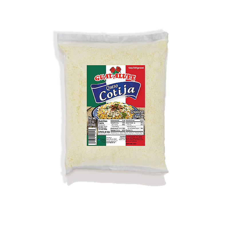 GUADALUPE<br />
GRATED CHEESE<br />
12 x 16 oz. (454g)