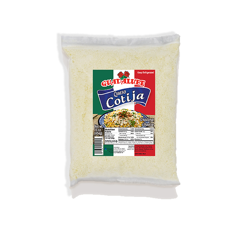 GUADALUPE<br />
GRATED CHEESE<br />
12 x 16 oz. (454g)