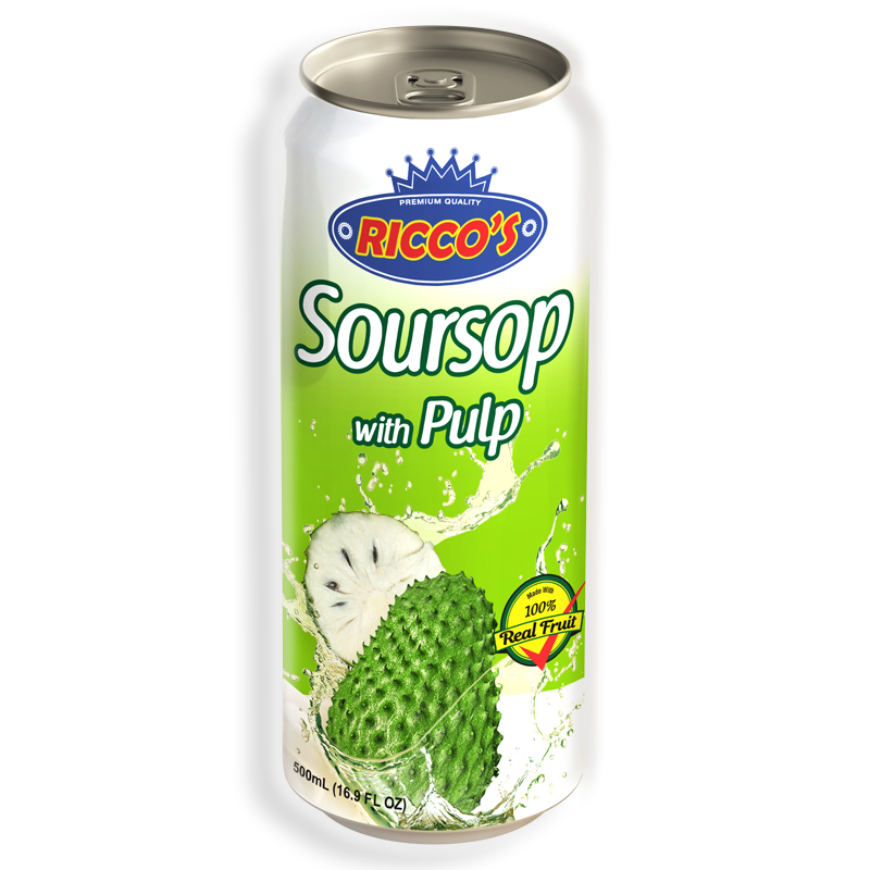 RICCO’S<br />
SOURSOP WITH PULP<br />
24 X 16.9 FL oz (500mL)