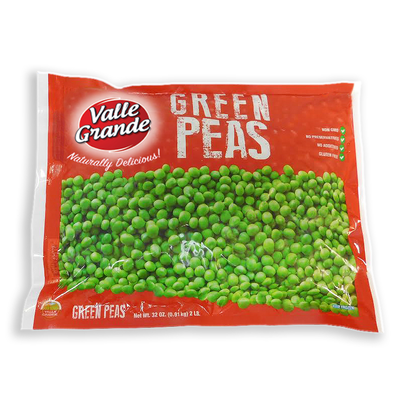 VALLE GRANDE<br />
GREEN PEAS<br />
6 X 32 oz (907g) 2 lb