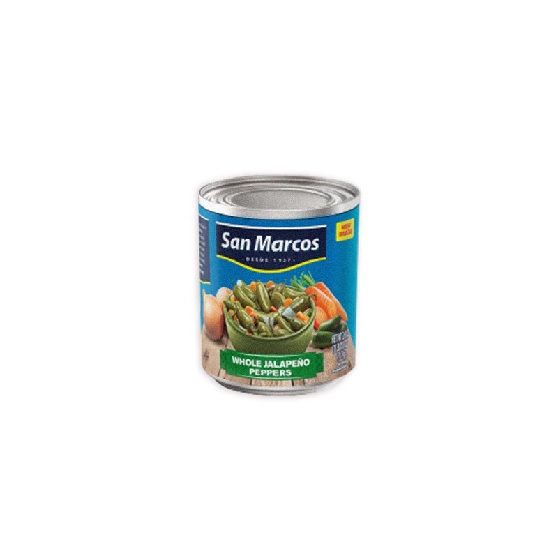 SAN MARCOS<br />
CANNED WHOLE JALAPENO<br />
12 X 26 oz. (737g)