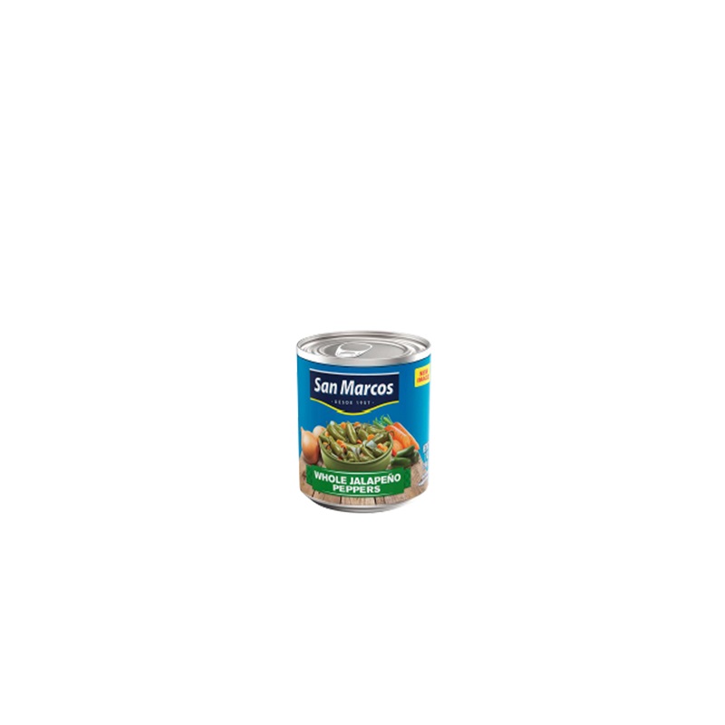 SAN MARCOS<br />
CANNED WHOLE JALAPENO<br />
12 X 7 oz. (198g)