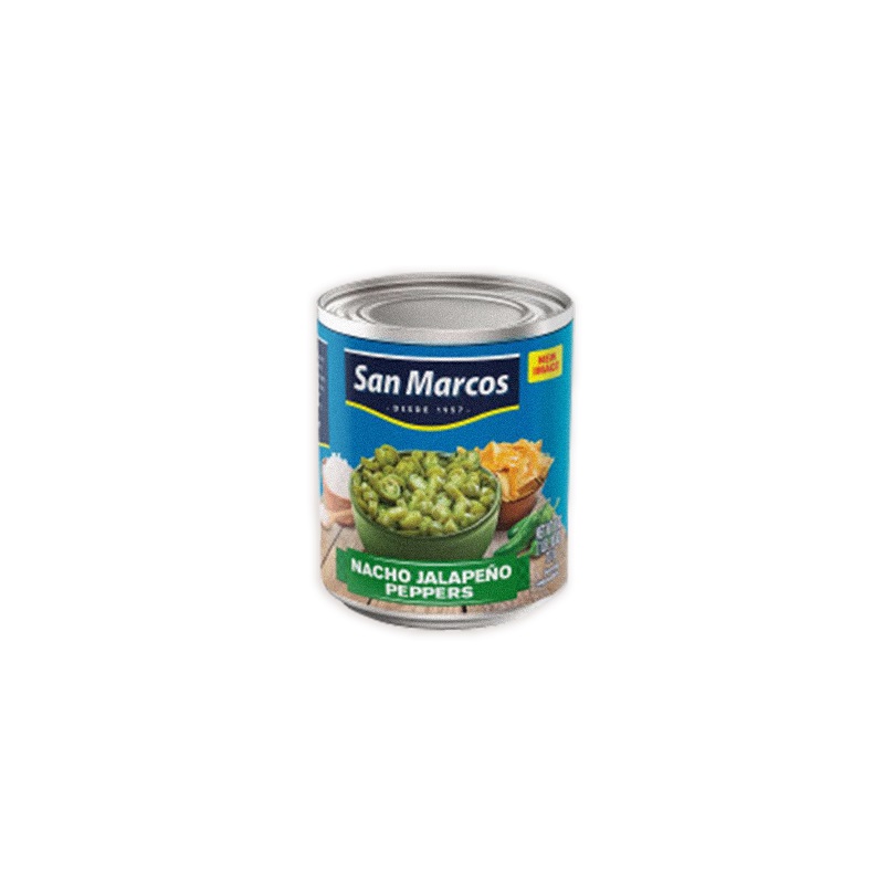 SAN MARCOS<br />
JALAPEÑOS PARA NACHOS ENLATADOS<br />
12 X 26 oz. (737g)