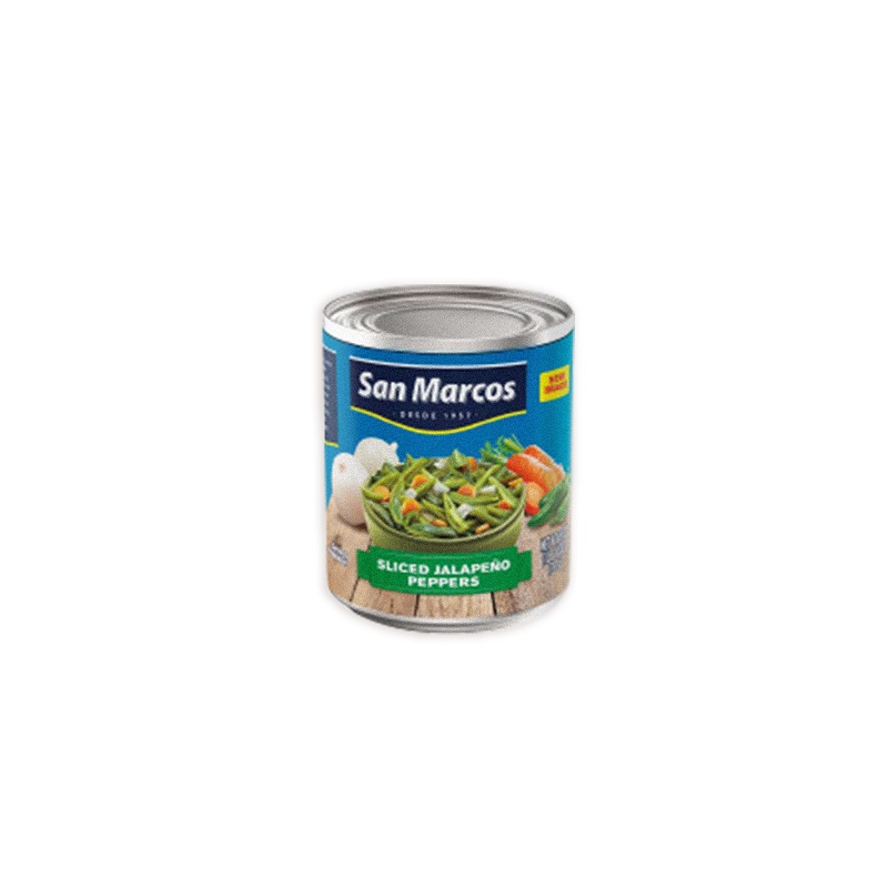 SAN MARCOS<br />
JALAPEÑOS REBANADOS ENLATADOS<br />
12 X 26 oz. (737g)