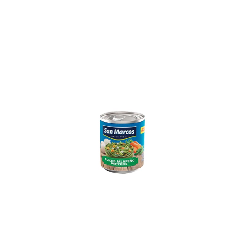 SAN MARCOS<br />
CANNED SLICED JALAPENO CASE<br />
12 X 7 oz. (198g)