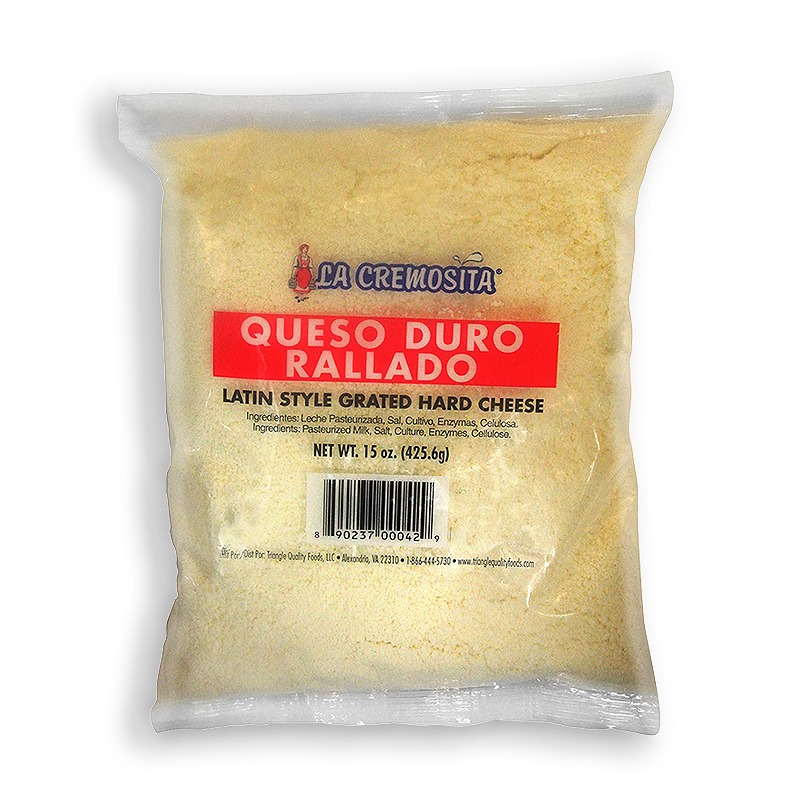 LA CREMOSITA<br />
LATIN STYLE GRATED HARD CHEESE<br />
12 X 15 oz (426g)