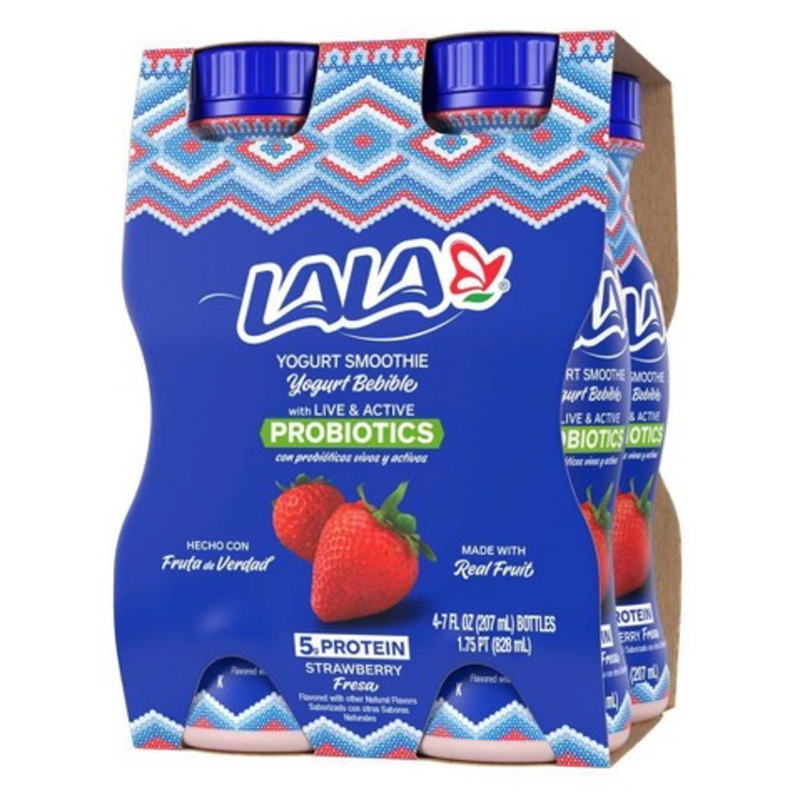 LALA<br />
4 PACK STRAWBERRY YOGURT SMOOTHIE<br />
4 X 4 X 7 oz (198g)