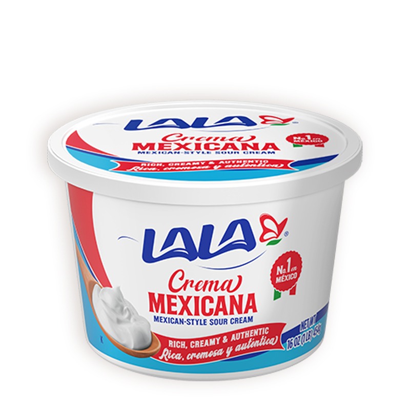 LALA<br />
MEXICAN STYLE  SOUR CREAM<br />
12 x 16 oz (454g)