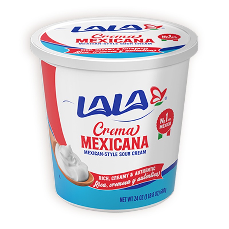 LALA<br />
MEXICAN STYLE  SOUR CREAM<br />
6 x 24 oz (680g)
