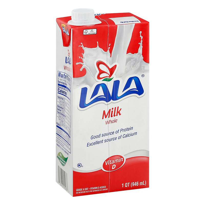 LALA<br />
LECHE ENTERA 3.5%<br />
12 X 32 fl.oz. (946mL)