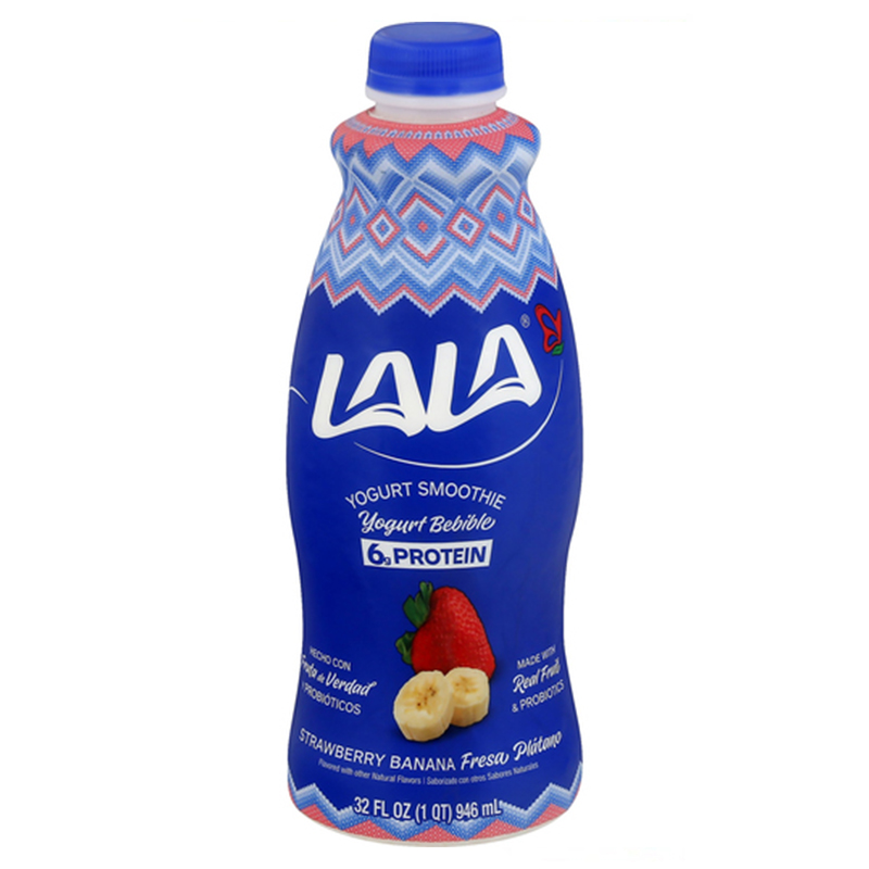 LALA<br />
STAWBERRY/BANANA YOGURT SMOOTHIE<br />
6 X 32oz (907g)