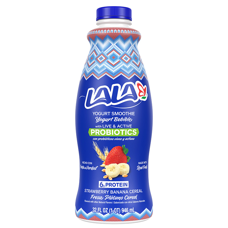 LALA<br />
STAWBERRY/BANANA/CEREAL YOGURT SMOOTHIE<br />
6 X 32oz (907g)