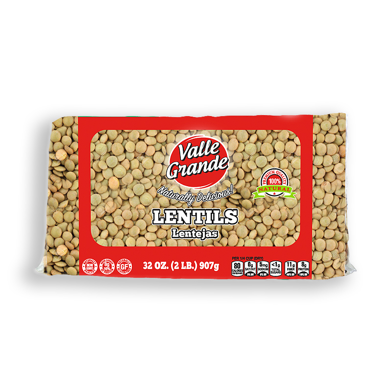 VALLE GRANDE<br />
LENTEJAS<br />
12 X 32 oz (907g) 2 lb