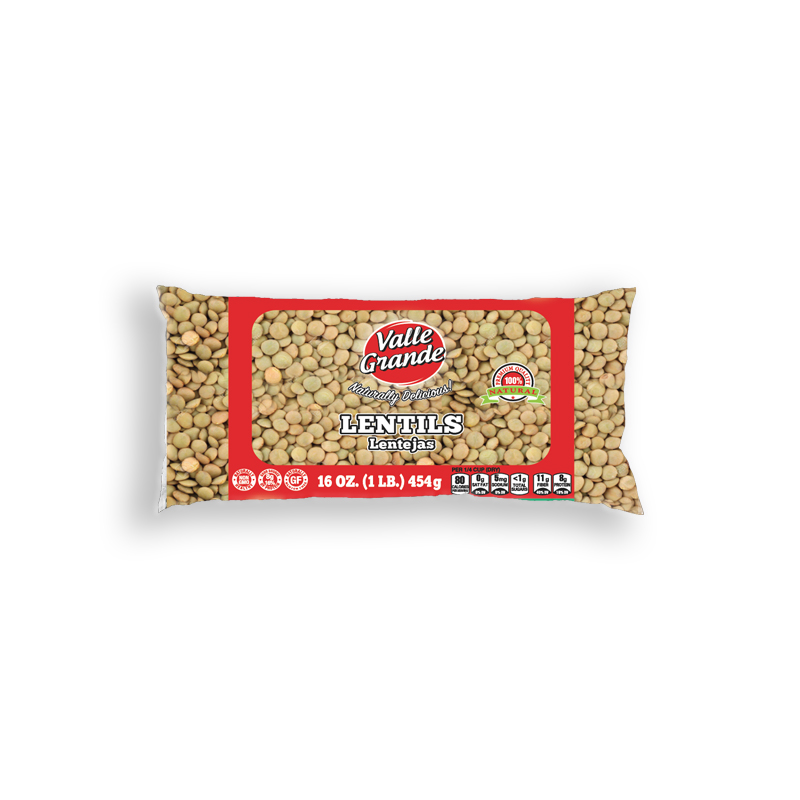 VALLE GRANDE<br />
LENTEJAS<br />
24 X 16 oz (454g) 1 lb