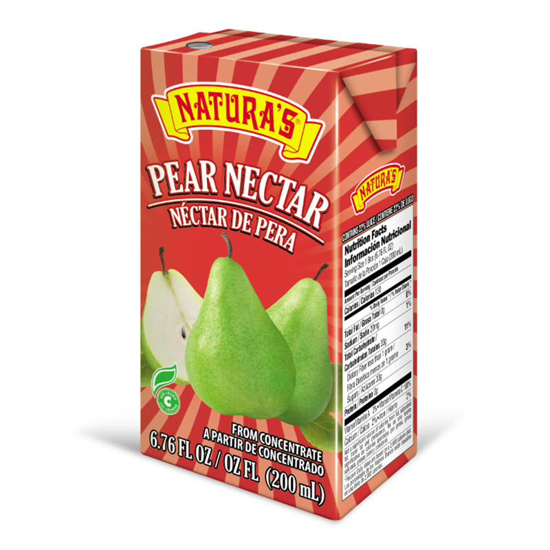 NATURA’S <br />
PEAR NECTAR - TRI PACK<br />
24 X 200 mL