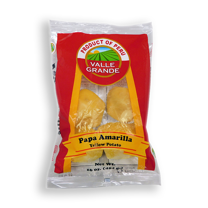 VALLE GRANDE<br />
PAPA AMARILLA<br />
12 X 16 oz (454g) 1 lb