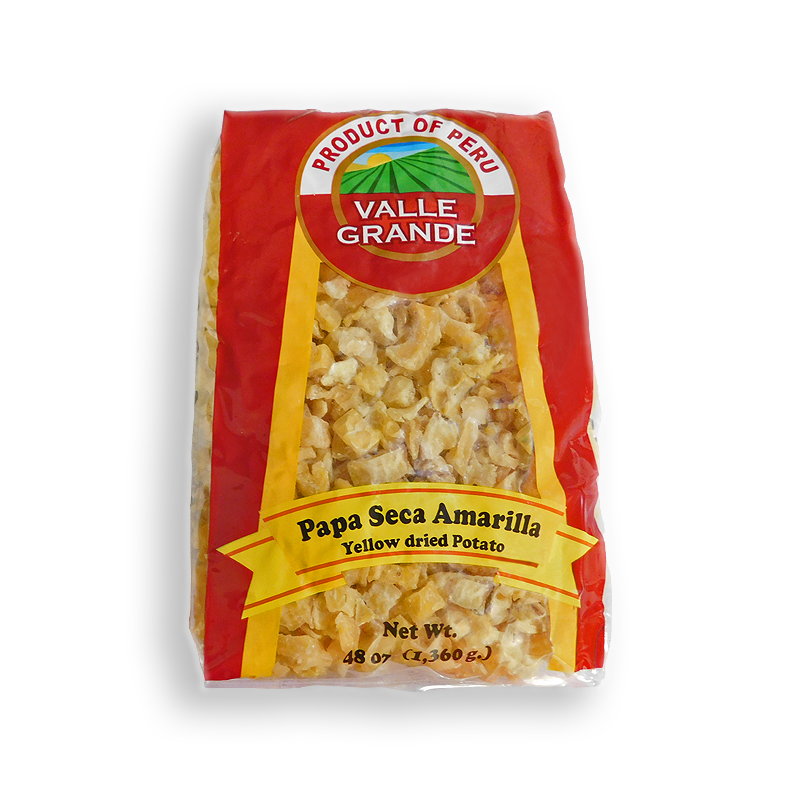 VALLE GRANDE<br />
YELLOW DRIED POTATO - PACK<br />
6 X 48 oz (1,36kg) 3 lb