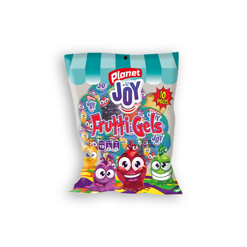 PLANET JOY
BOLSA CON 10 MINI GELATINAS
10 X 0.98 oz. (28g) X 30 bags