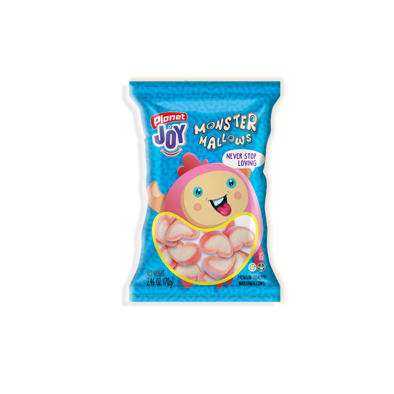 PLANET JOY<br />
MALVAVISCO MONSTER MALLOWS AZUL PEQUEÑO<br />
60 X 2.26 oz. (70g)