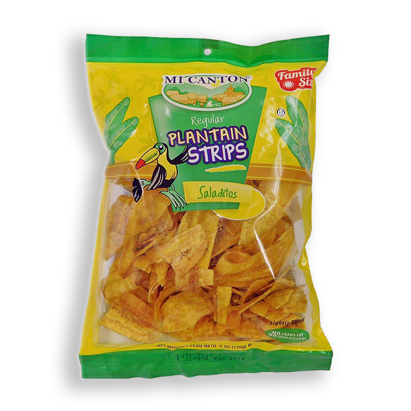 MI CANTON<br />
REGULAR  PLANTAIN CHIPS<br />
12 X 6 oz (170g)