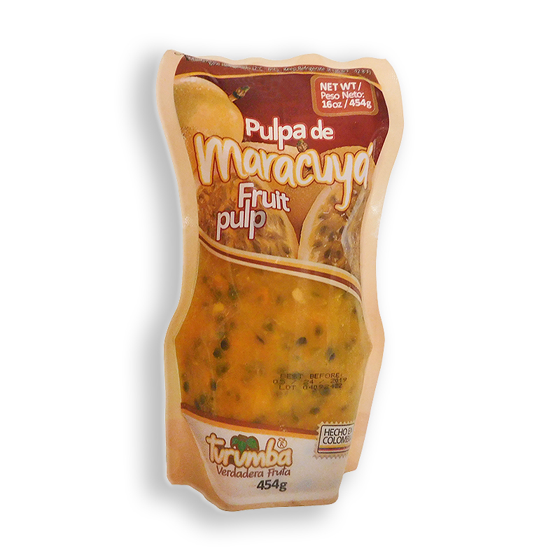 TU Pulpa<br />
TURUMBA PASSION FRUIT PULP<br />
20 X 16 OZ (454g)