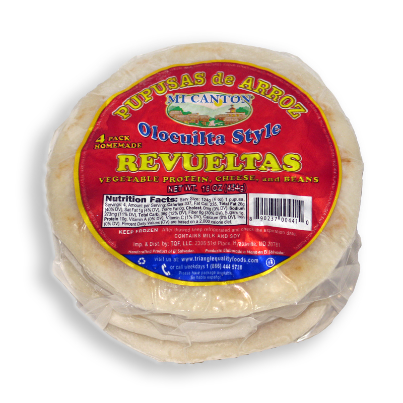 MI CANTON<br />
PUPUSA DE ARROZ REVUELTA<br />
12 X 16 oz (454g)