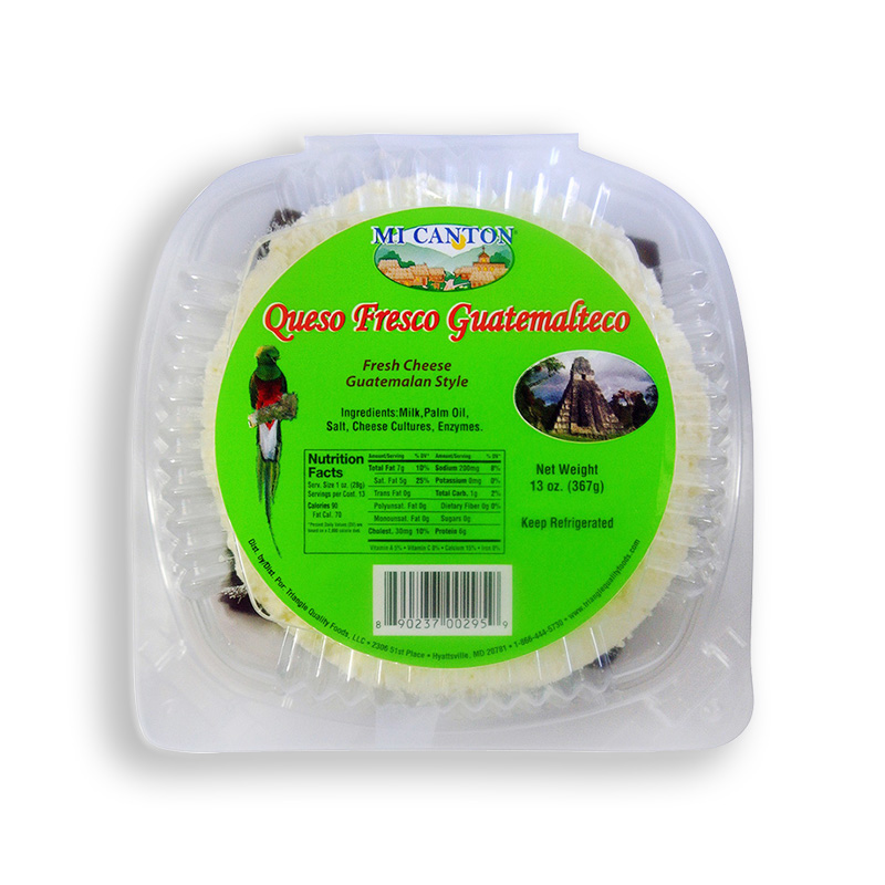 MI CANTON<br />
GUATEMALAN STYLE FRESH CHEESE<br />
6 X 12 oz (367g)