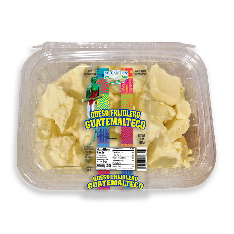 MI CANTON<br />
QUESO FRIJOLERO GUATEMALTECO<br />
12 X 14 oz (397.25g)