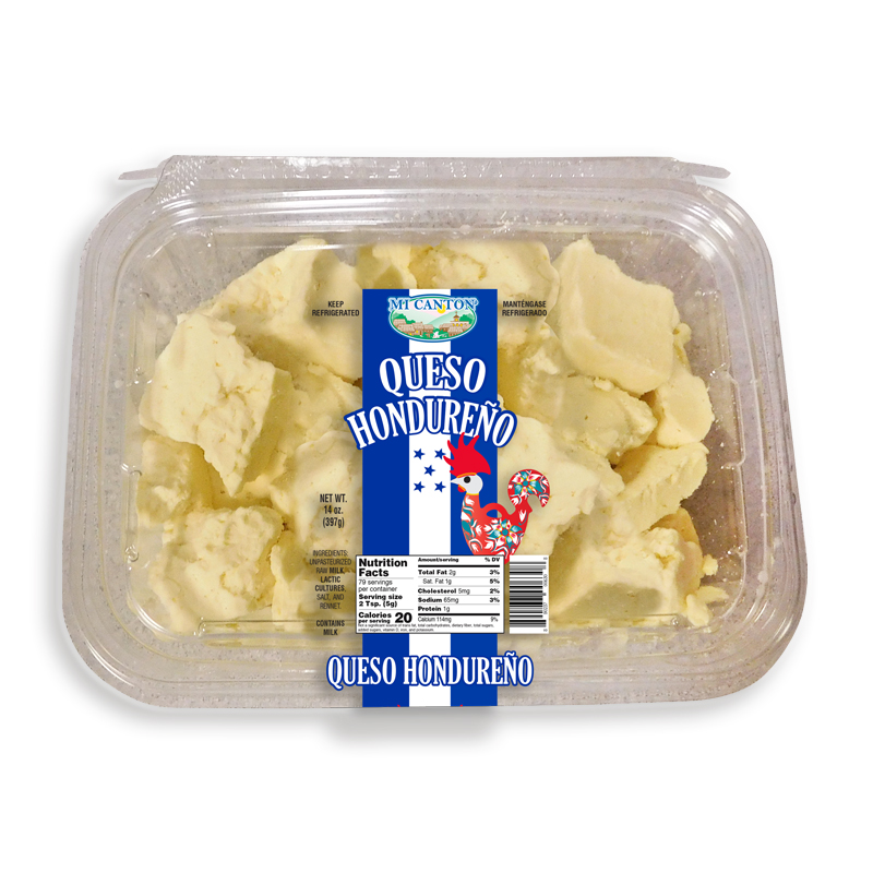 MI CANTON<br />
QUESO FRIJOLERO HONDUREÑO<br />
12 X 14 oz (397.25g)