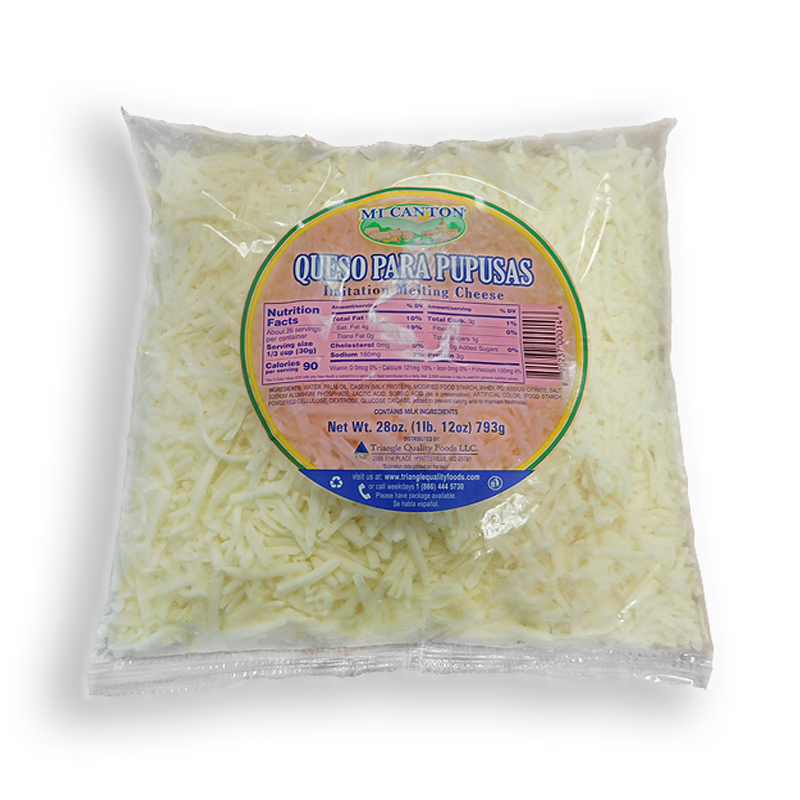 MI CANTON<br />
QUESO PARA PUPUSAS<br />
12 X 32 oz (2 lb) 907g