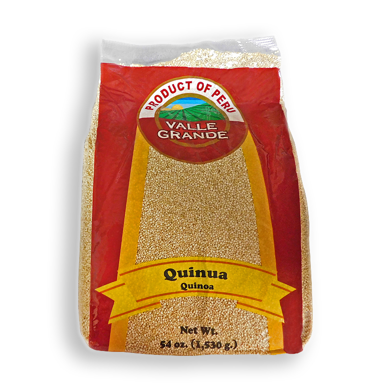 VALLE GRANDE<br />
QUINOA PACK<br />
6 X 54 oz (1,53kg) 3.37 lb