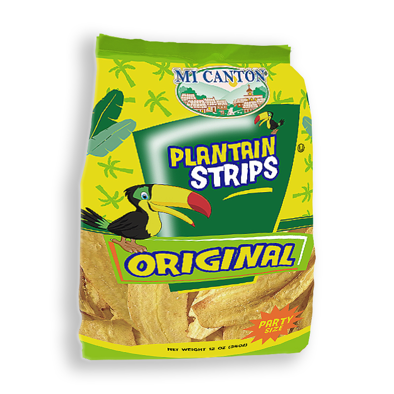 MI CANTON<br />
PARTY SIZE REFILL SALTED PLANTAIN STRIPS<br />
24 X 12 oz (340g)