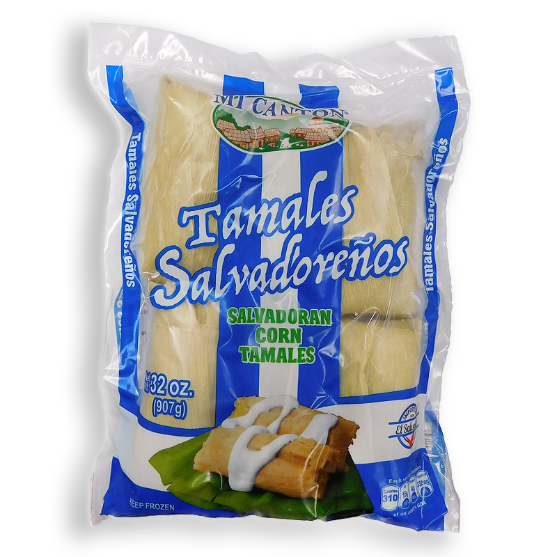 MI CANTON <br />
SALVADORAN CORN TAMALE - 6 PACK<br />
18 X 32 oz (907g)