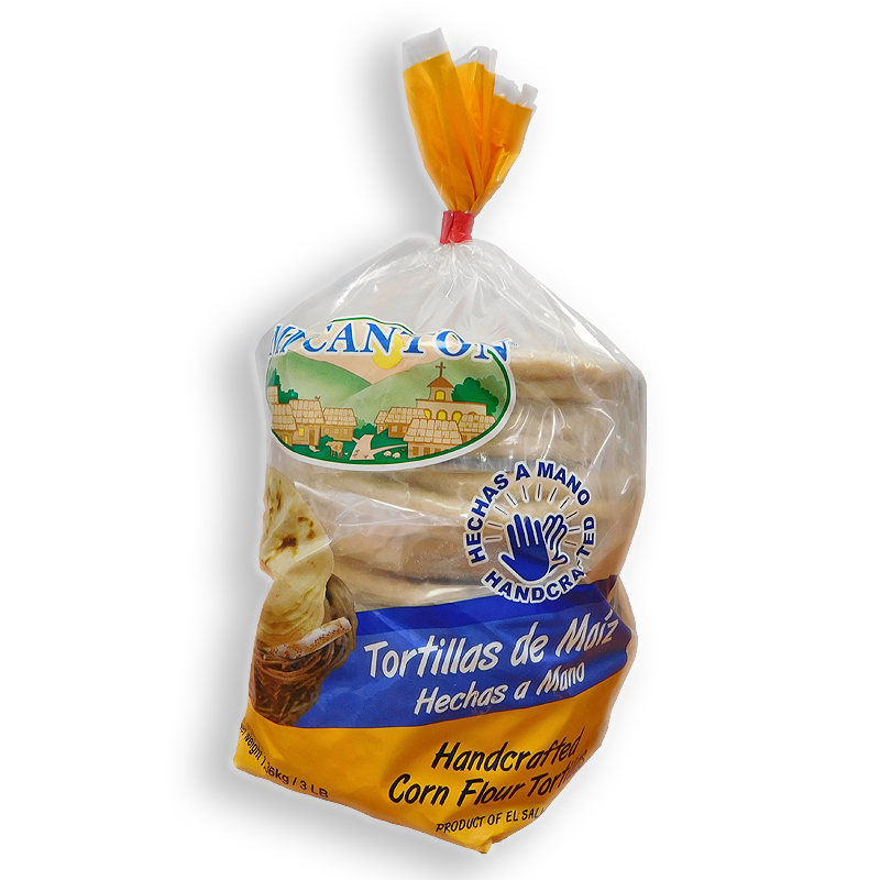 MI CANTON<br />
HAND MADE CORN FLOUR TORTILLAS<br />
12 X 45 oz (1.28 kg)