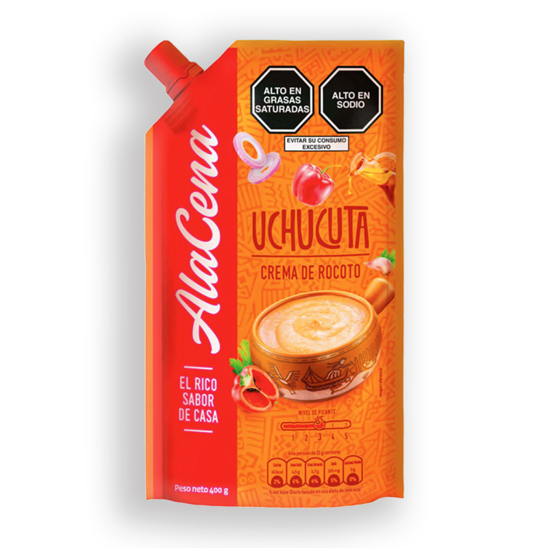 ALACENA<br />
UCHUCUTA, CREMA DE ROCOTO<br />
12 X 14 oz (400g)