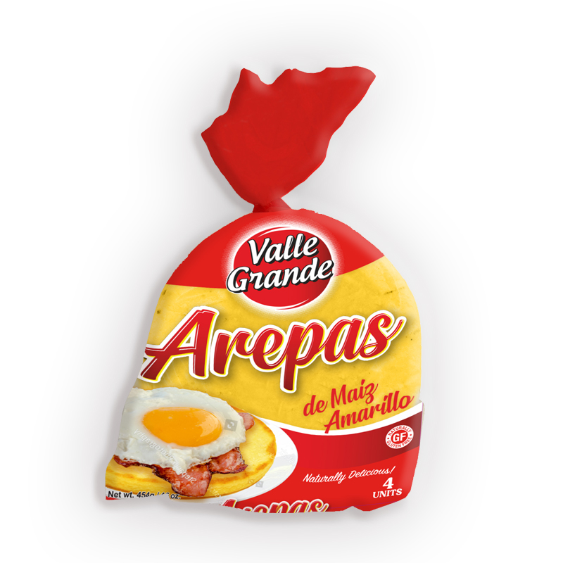 VALLE GRANDE<br />
AREPA DE MAÍZ AMARILLO<br />
12 x 18.25 oz. (517g)