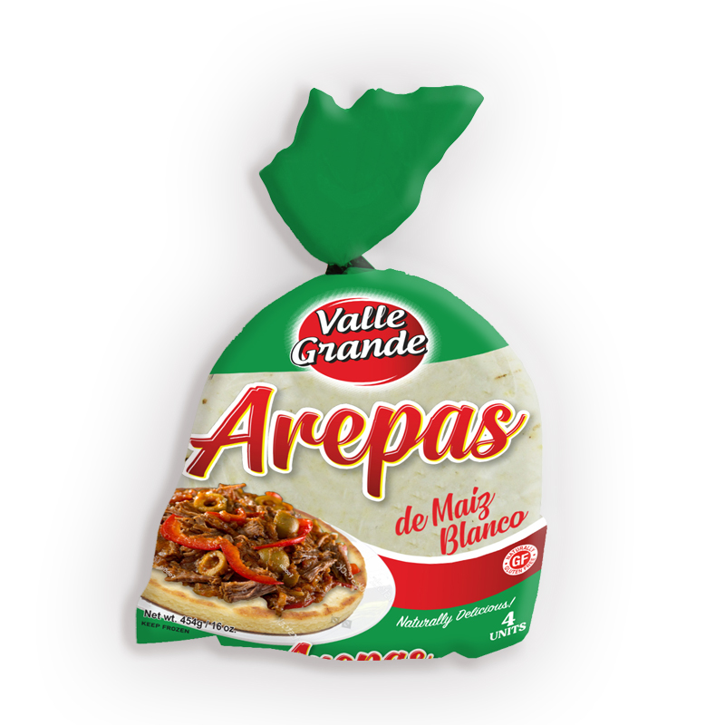 VALLE GRANDE
AREPA DE MAÃZ BLANCO
12 x 18.25 oz. (517g)