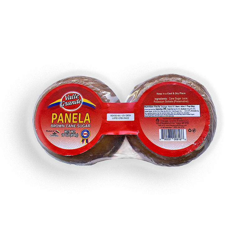 VALLE GRANDE<br />
PANELA FRACCIONADA<br />
24 x 16 oz. (454g)