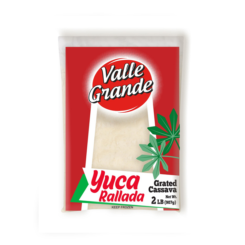 VALLE GRANDE<br />
YUCA RALLADA CONGELADA<br />
16 X 2 lb (0.91kg)